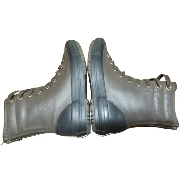 Converse High Top Sneaker Zip Combat Boots 7 - Picture 8 of 9